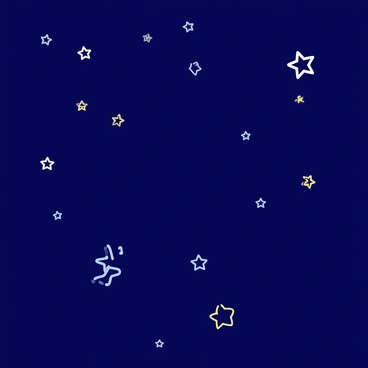 Depict a night sky where stars form constellations resembling the intricate patterns of bone cells.