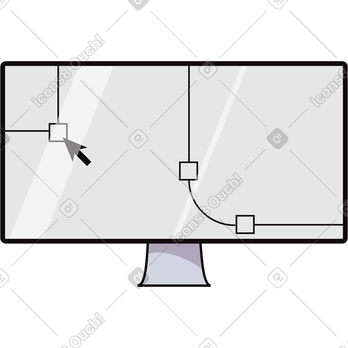 Eastwood スタイルの モニター のイラストをPNG、SVG形式でダウンロード