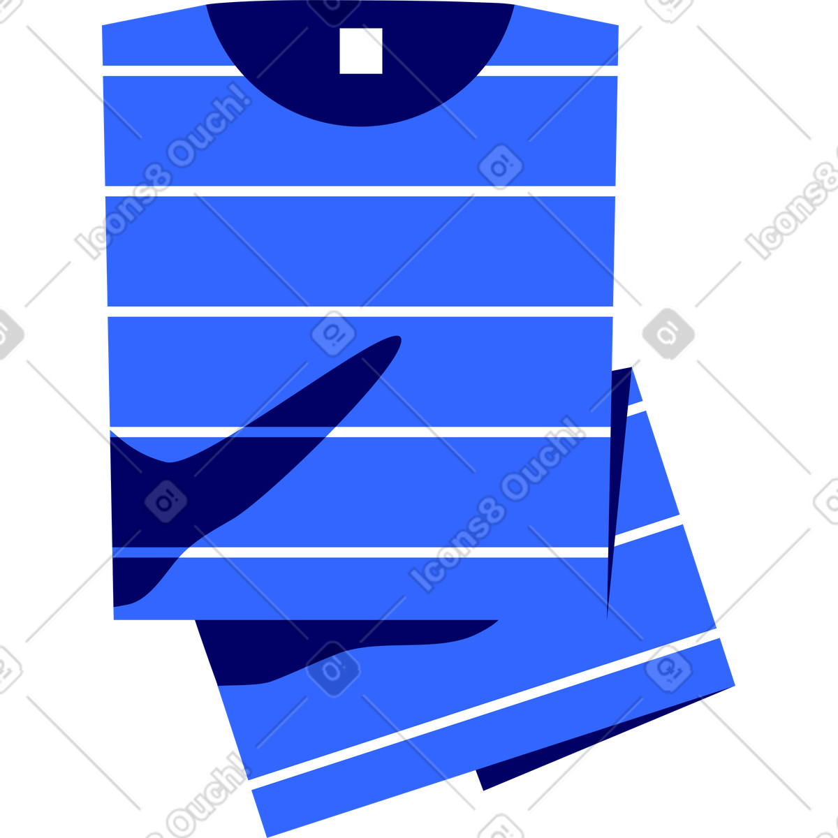 Ilustración Longsleeve en estilo Lounge a descargar en PNG y SVG