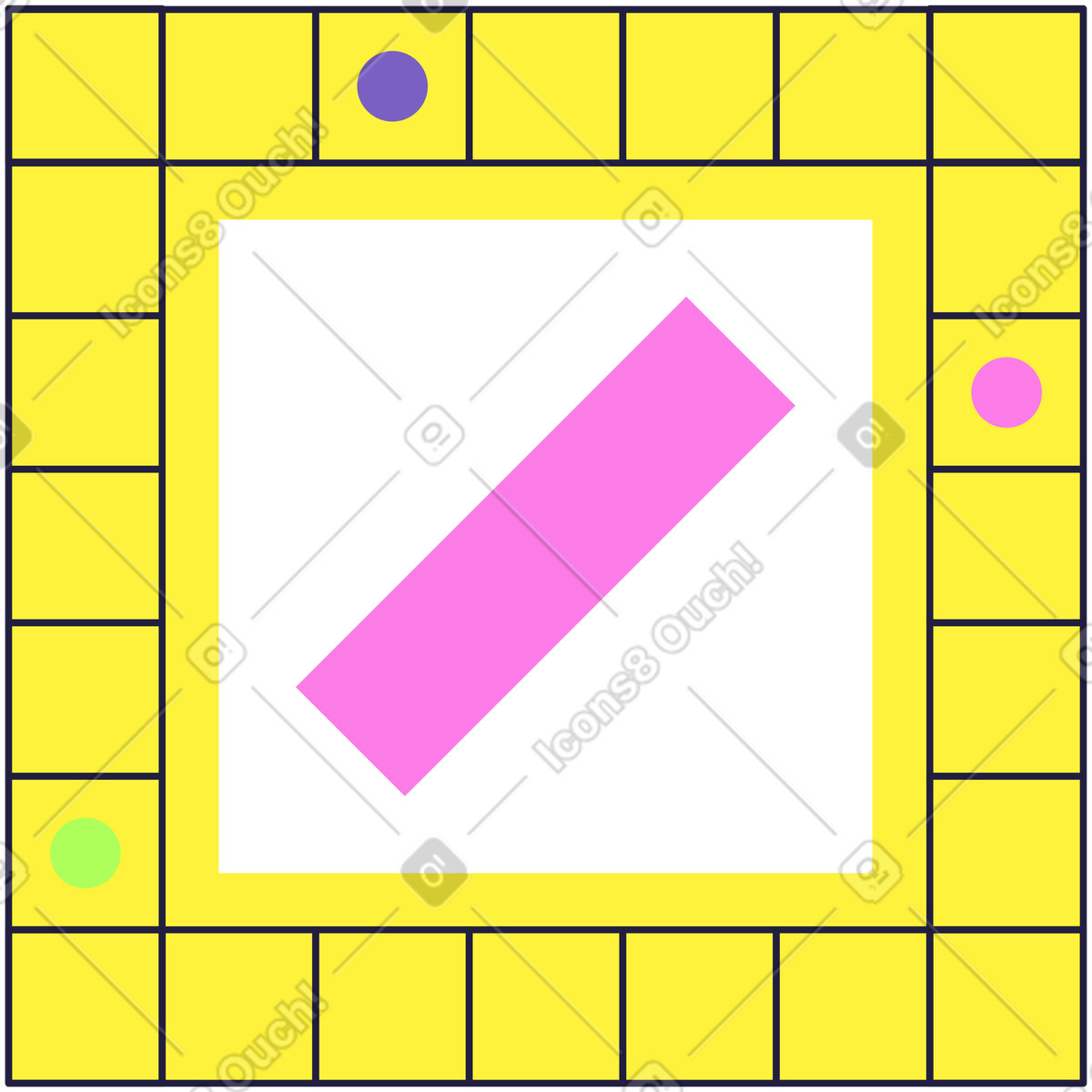 Gioco da tavolo illustrazione in stile Mellow scarica in PNG, SVG