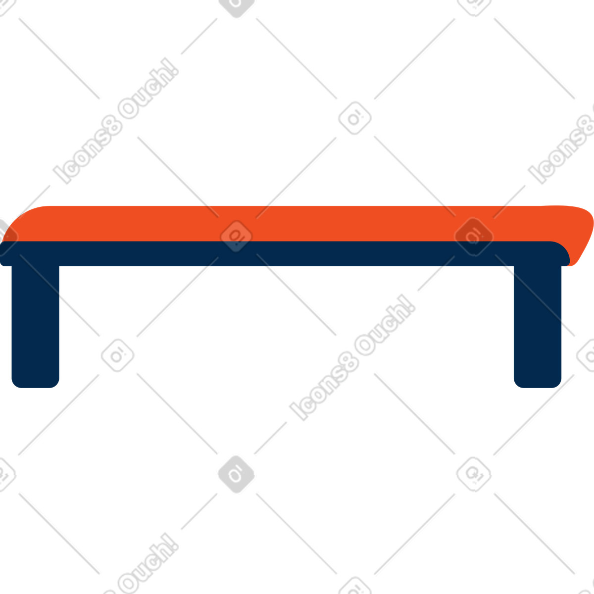 Illustration Table rouge dans le style Flame à télécharger aux formats PNG, SVG