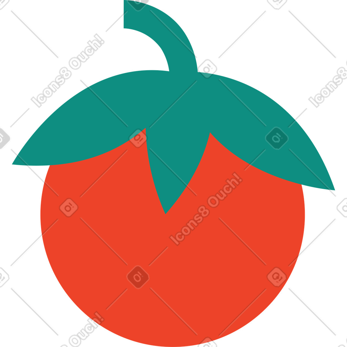 Illustration Tomate dans le style Polar à télécharger aux formats PNG, SVG