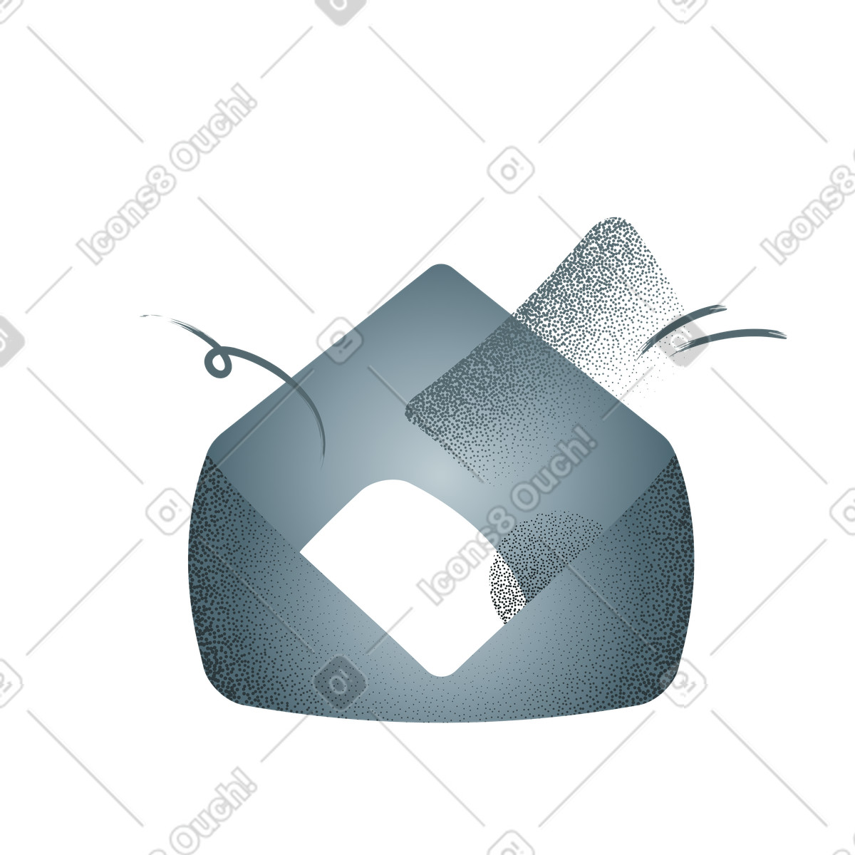 Incoming letters, Subscriptions, Inbox letters illustrazione in stile Grain scarica in PNG, SVG