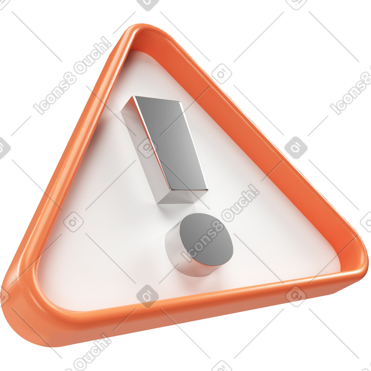 Warning sign illustration representing error clipart in SVG and GIF