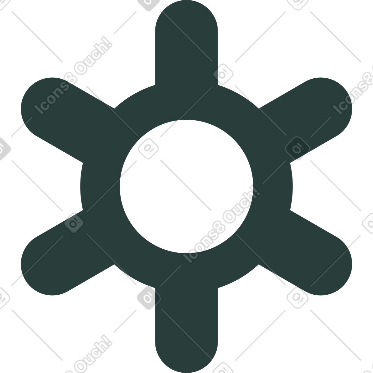 下载 Macaroni 风格的 齿轮 插画，支持 PNG、SVG 格式