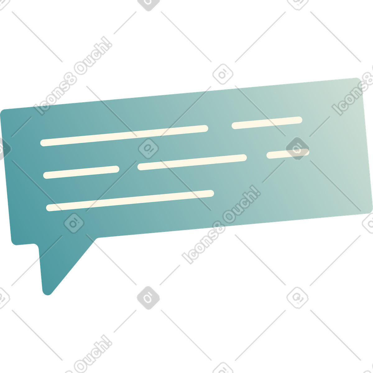 Blase mit text-Illustration im Beam-Stil als Download in PNG, SVG