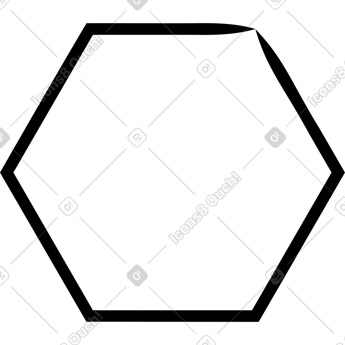 Schwarze raute-Illustration im Twirl-Stil als Download in PNG, SVG
