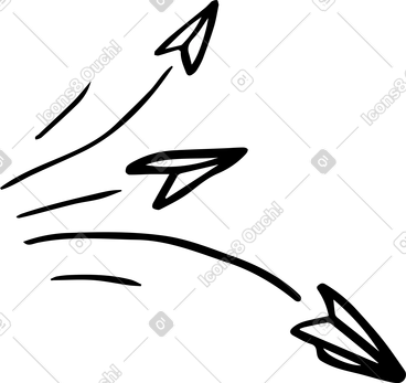 Avions en papier PNG, SVG