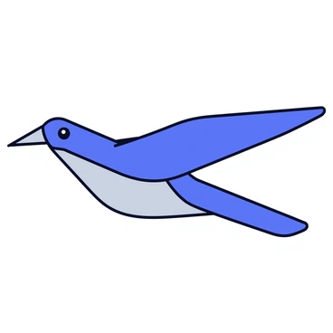 A sleek, modern logo design of a thunderbird for a tech company
