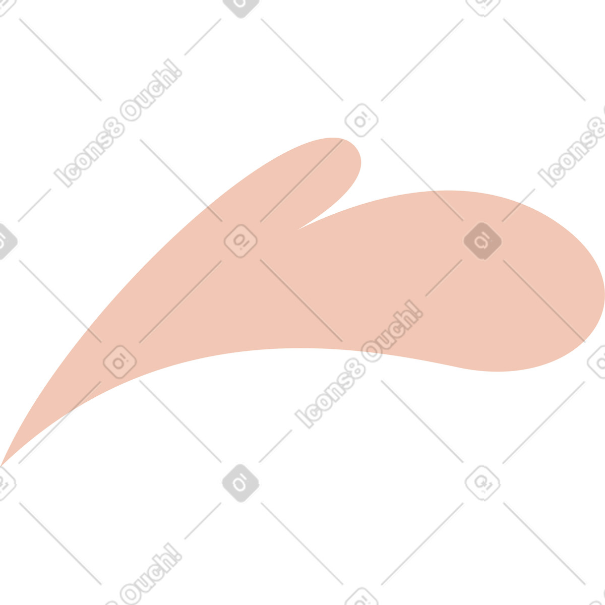 Free-form orange spot illustration in style download in PNG, SVG