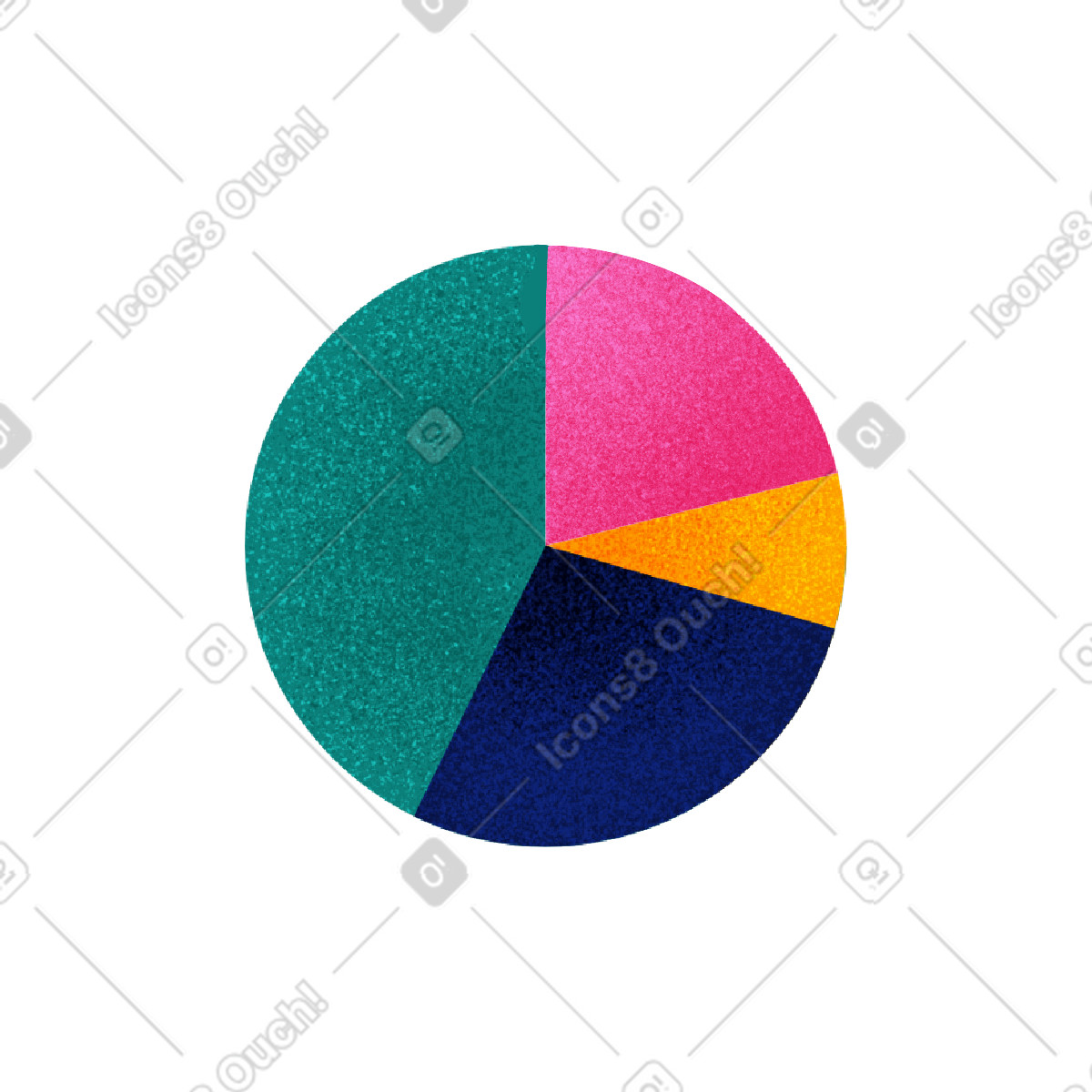 Ilustração de Graph in a circle em no estilo Willowy para baixar em PNG, SVG