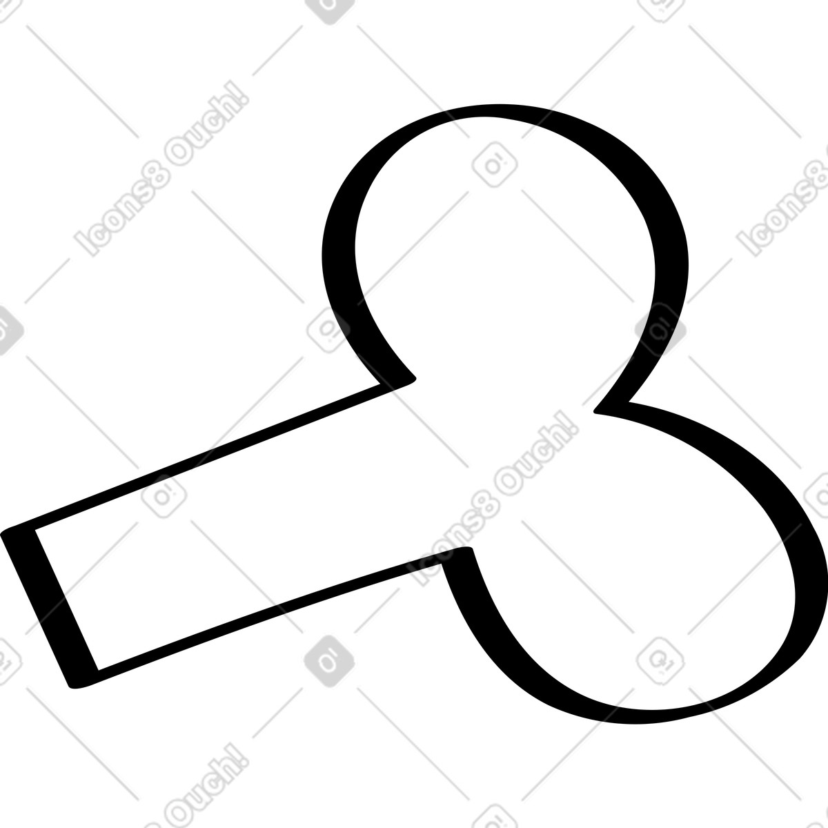 Illustration Os dans le style Looney à télécharger aux formats PNG, SVG