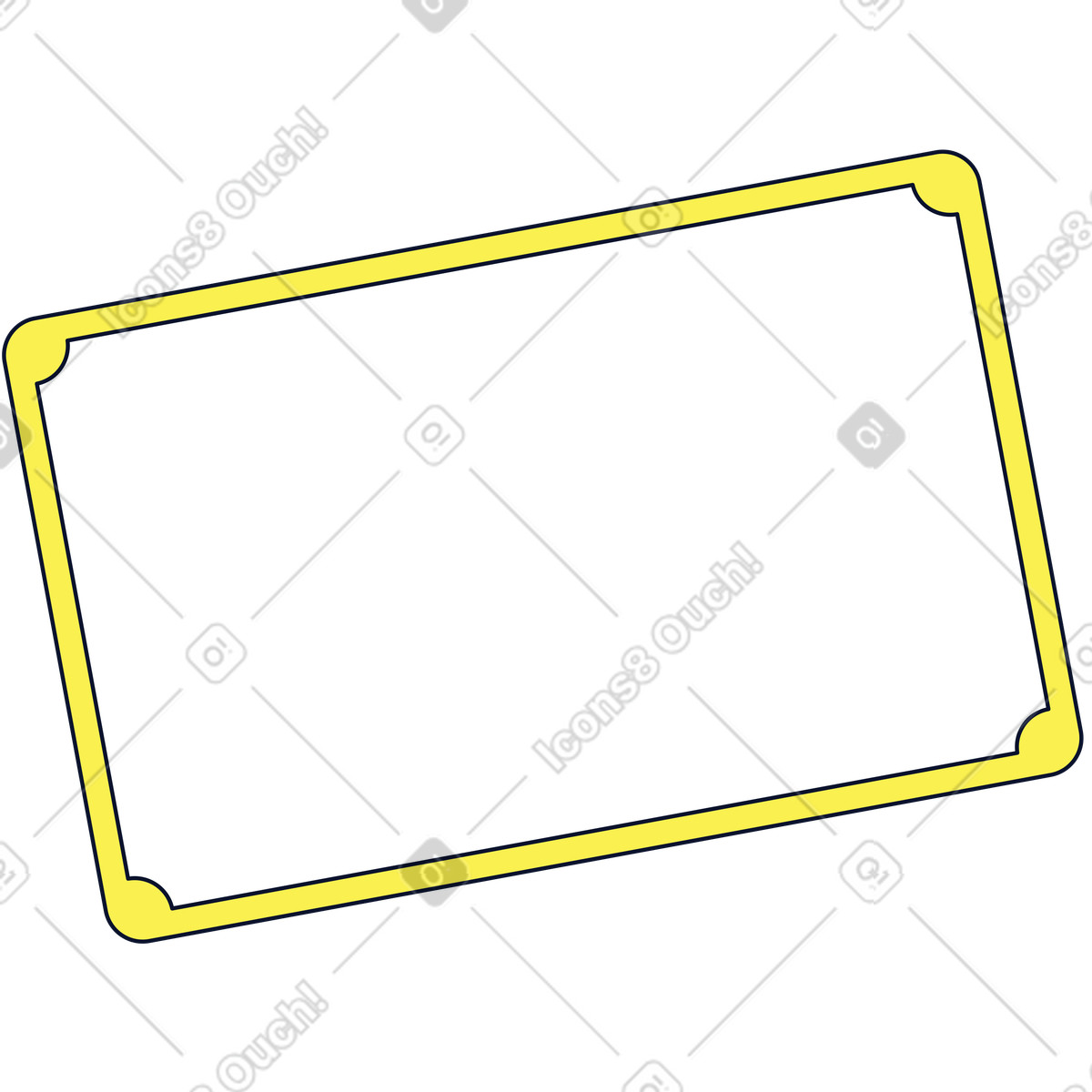 Card illustration in Flexy style download in PNG, SVG