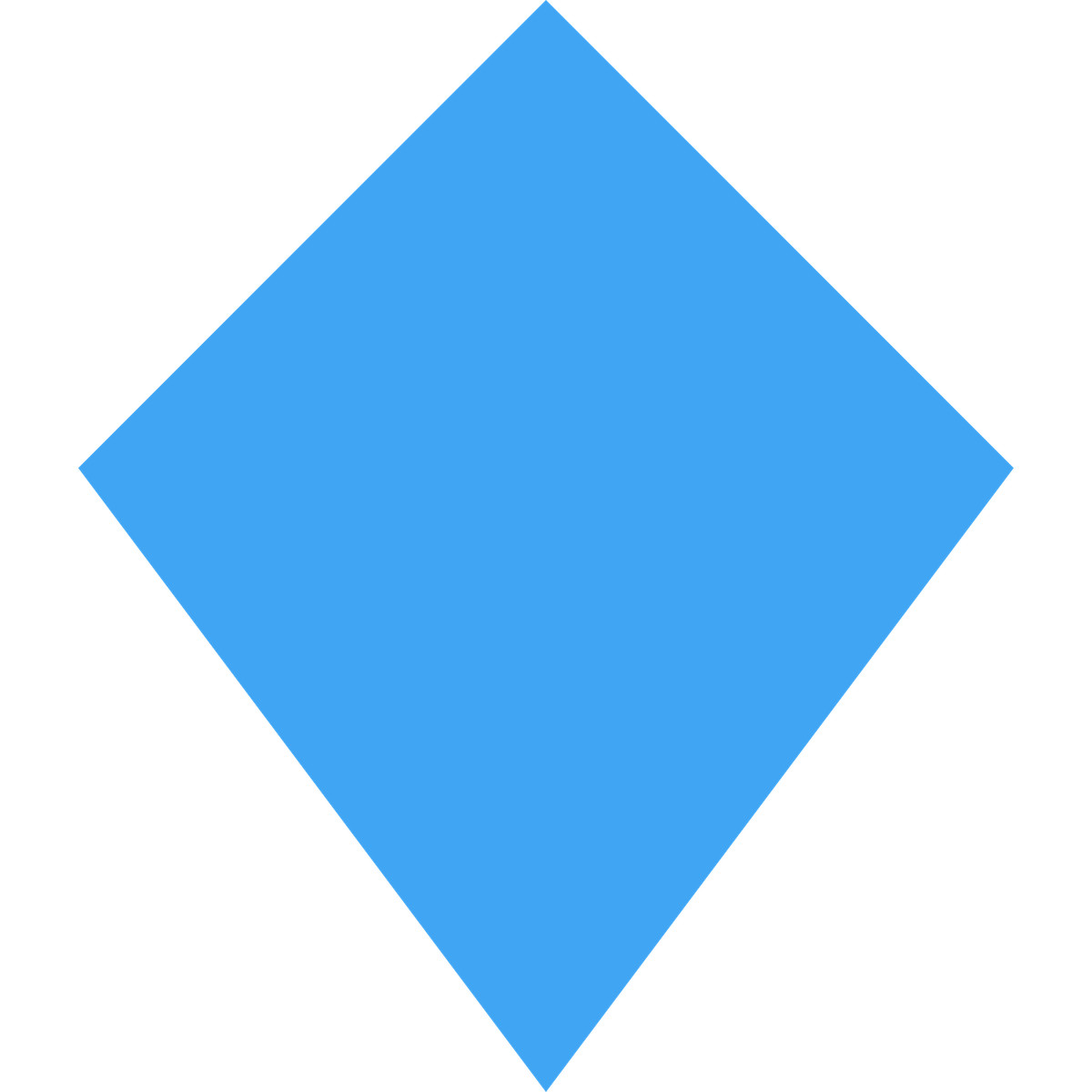 Ilustración Kite blue en estilo Fogg a descargar en PNG y SVG