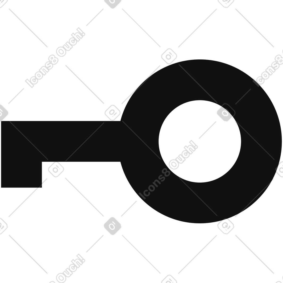 Иллюстрация Key symbol for security access and protection concept on white в стиле Main — скачать в форматах PNG, SVG
