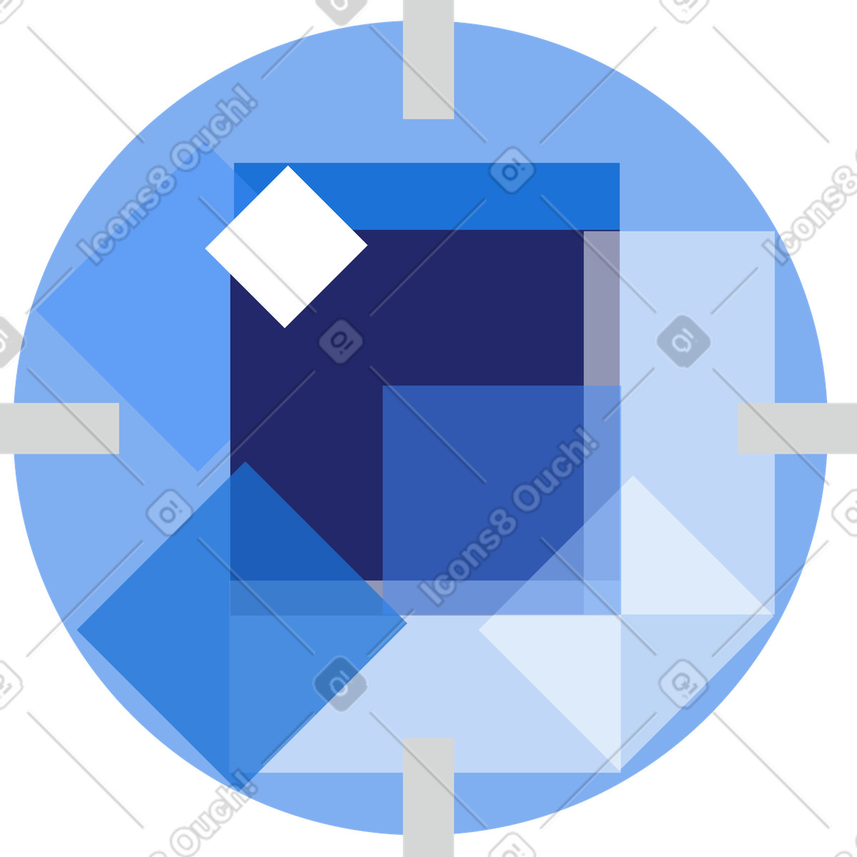 Ilustración Diamante en estilo Clip a descargar en PNG y SVG