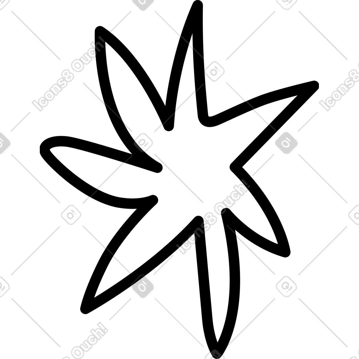 下载 Twirl 风格的 黑花 插画，支持 PNG、SVG 格式