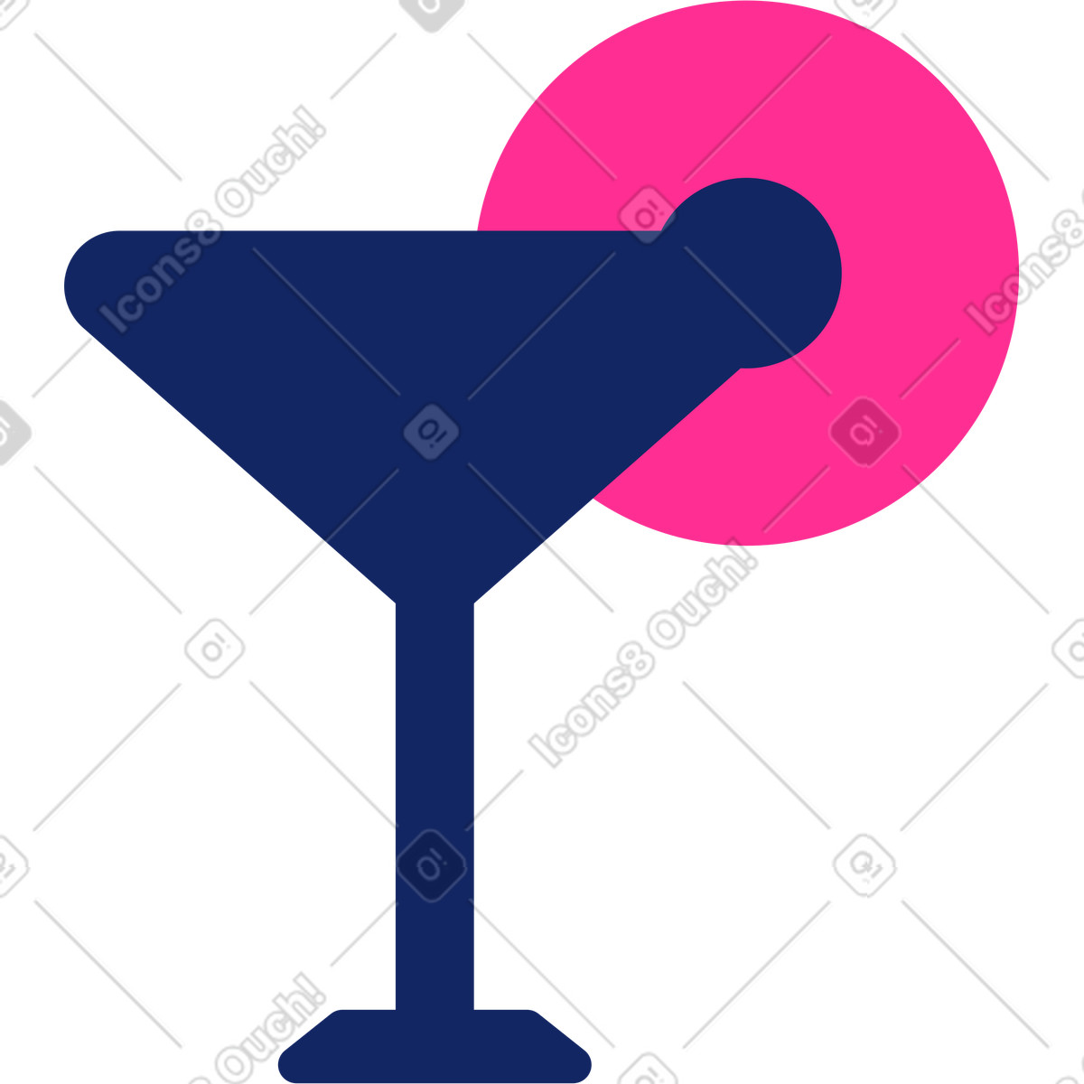 Ilustração de Coquetel em no estilo Cyborg para baixar em PNG, SVG