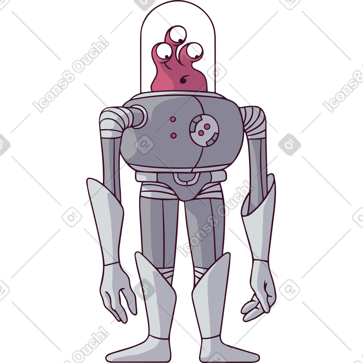 Ilustración Extraterrestre en estilo Eastwood a descargar en PNG y SVG