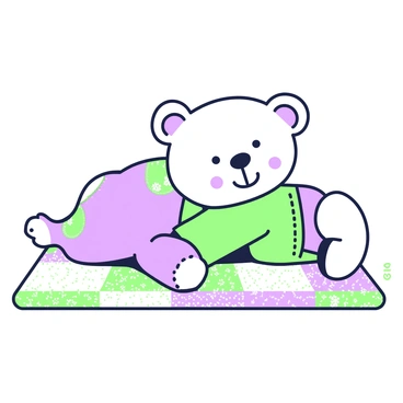 A vintage baby with soft, chubby cheeks is nestled against a worn-out teddy bear. The baby has a light onesie and is lying on a patchwork quilt made of various colorful fabric squares. The quilt features intricate patterns and textures, adding visual interest. The teddy bear, with a few frayed patches, has a gentle expression and is being hugged tightly by the baby. The background is softly blurred to emphasize the comforting scene of the baby and the teddy bear.