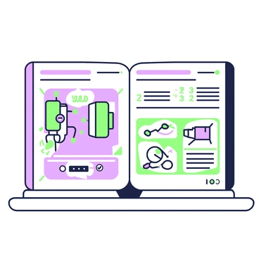 An open manual for an autoclave machine, with diagrams and instructions visible
