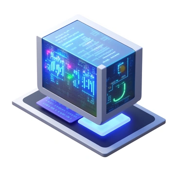 A highly advanced quantum computer with a sleek, futuristic design. The computer features intricate, glowing circuits that pulse with light, illuminating the surrounding area. It has a transparent casing that reveals the complex internal components, showcasing the advanced technology inside. The device is situated on a modern workstation, with a digital interface displaying various quantum algorithms in vibrant colors.