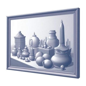 A classic painting with subtle arterial patterns hidden within its details