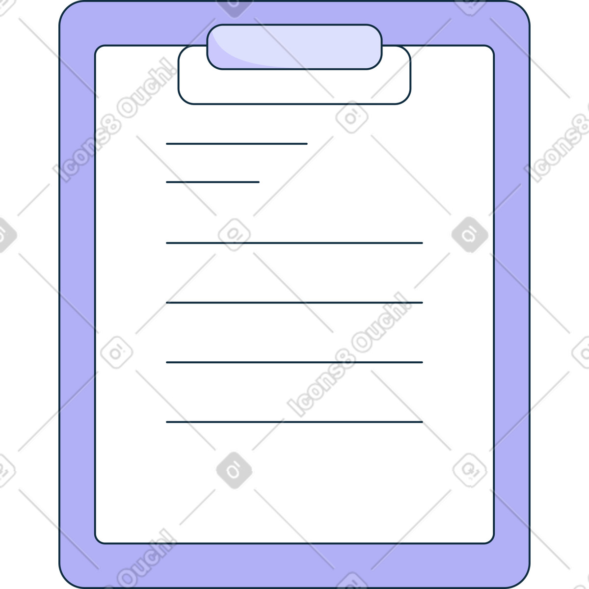 Document illustration in PNG, SVG