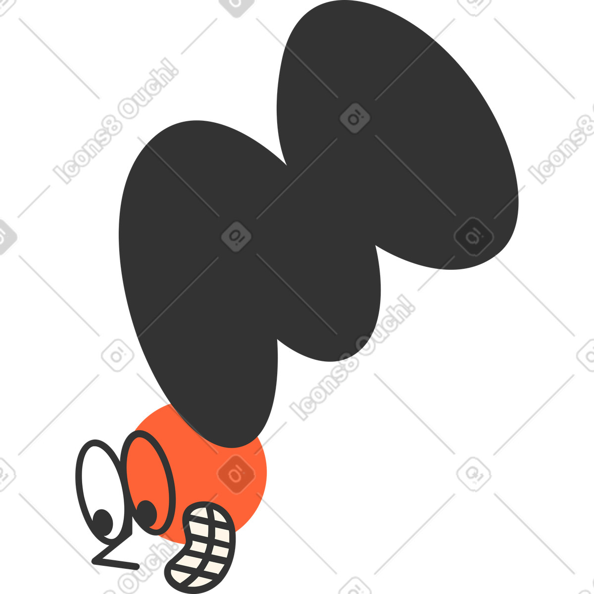 Illustration Tête dans le style Crayon à télécharger aux formats PNG, SVG