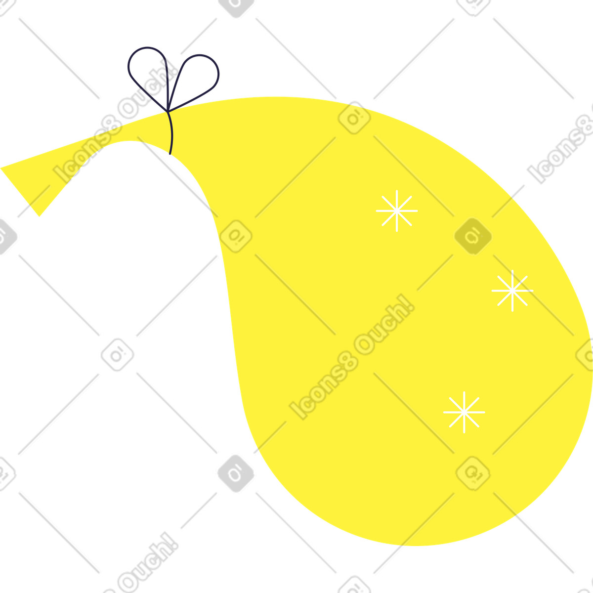 Tasche mit geschenken-Illustration im Mellow-Stil als Download in PNG, SVG