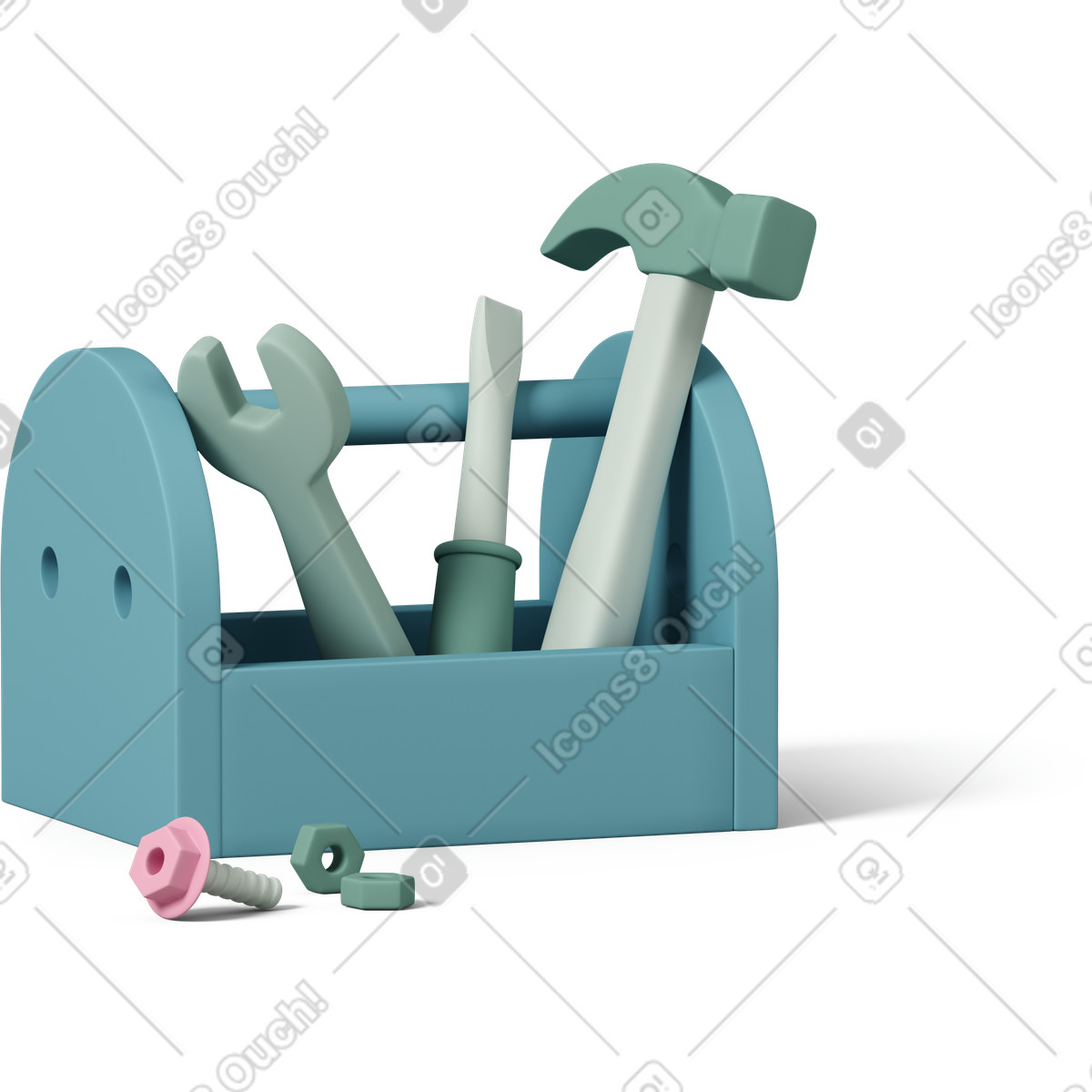 Tool box illustration in PNG, SVG