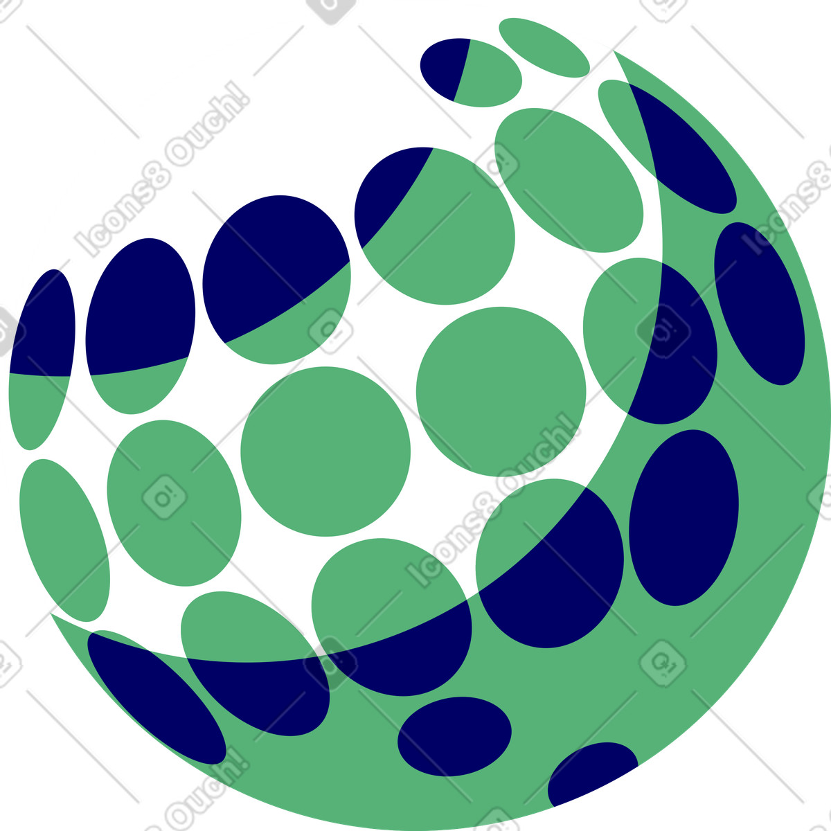 Ilustração de Bola golfe em no estilo Lounge para baixar em PNG, SVG