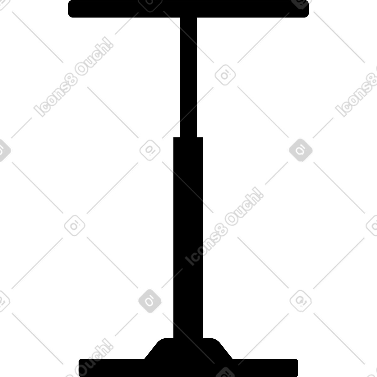 Black pump illustration in Transistor style download in PNG, SVG
