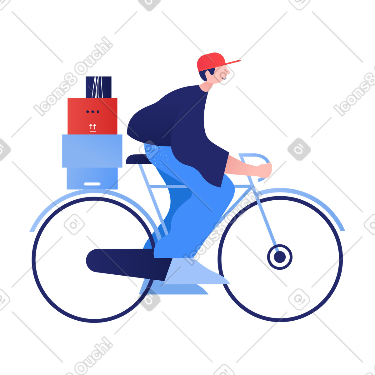 下载 Clip 风格的 环保配送 插画，支持 PNG、SVG 格式