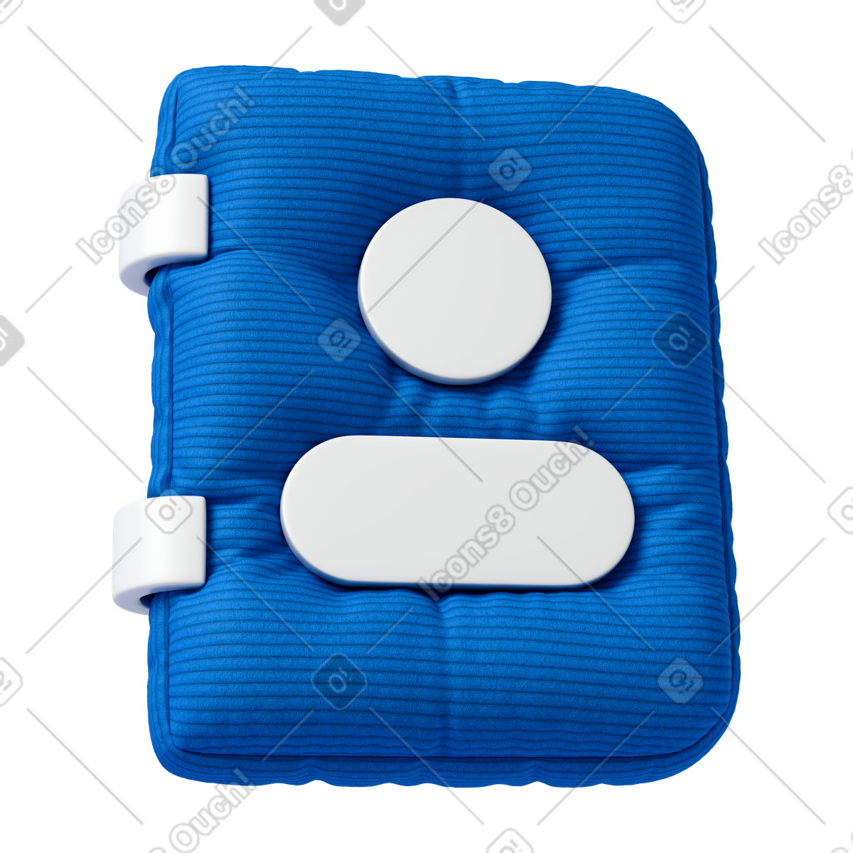 Address book illustrazione in stile 3D Plush icons scarica in PNG, SVG