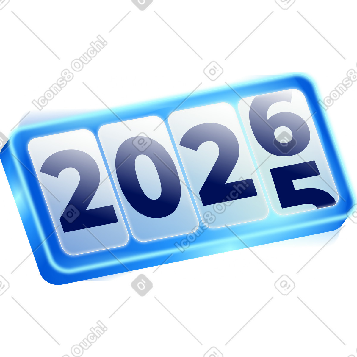 Ilustração de Contagem regressiva para 2026 em no estilo Burst baixar em PNG, SVG