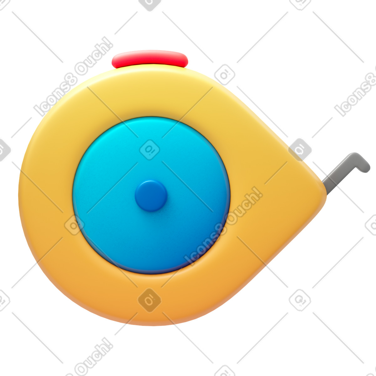Ilustração de Tape measure em no estilo 3D Fluency para baixar em PNG, SVG