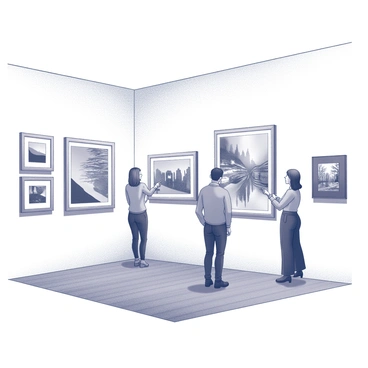 An art gallery exhibition showcasing Tony Green's latest works