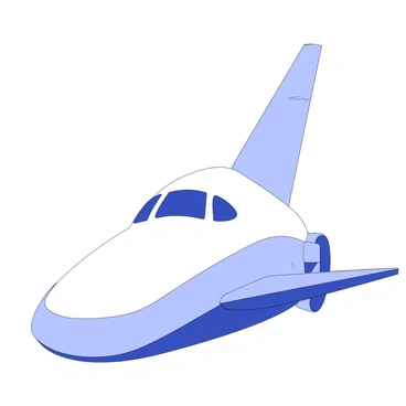 A shiny, aerodynamic nose cone of a modern jetliner is prominently displayed in the foreground. The nose cone is smooth and elegantly shaped, tapering to a point to minimize air resistance. It features reflective surfaces that capture light and create highlights, emphasizing its sleek design. The surrounding area includes the cockpit windows positioned just behind the nose cone, and subtle panel lines and rivets can be seen on its surface. The entire structure conveys a sense of advanced engineering and cutting-edge aviation technology.
