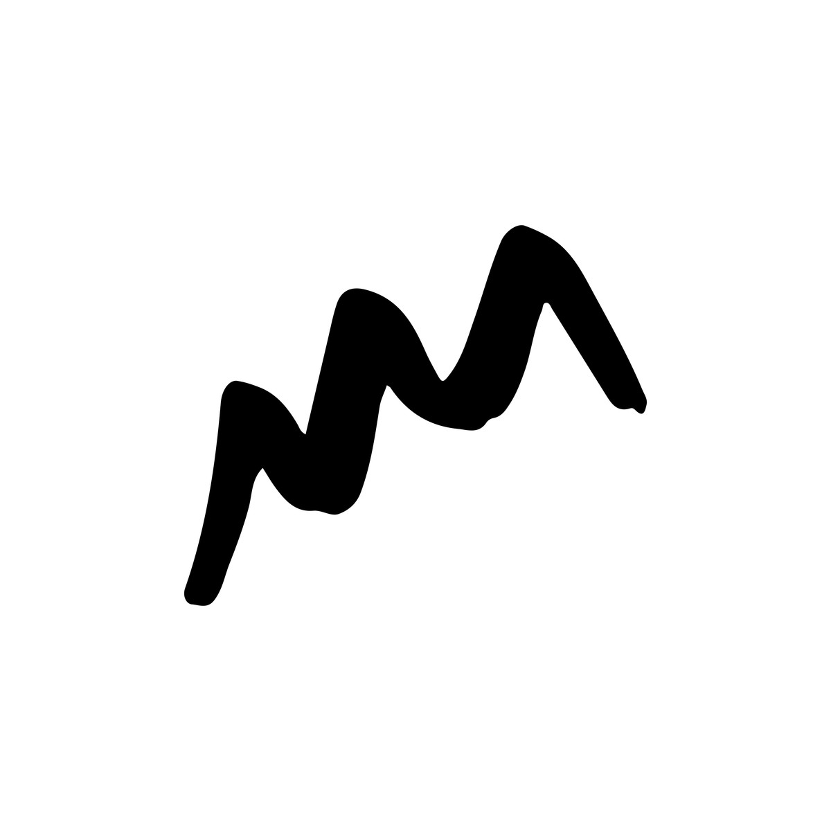 Zigzag paint stroke illustration in Scribbles style download in PNG, SVG
