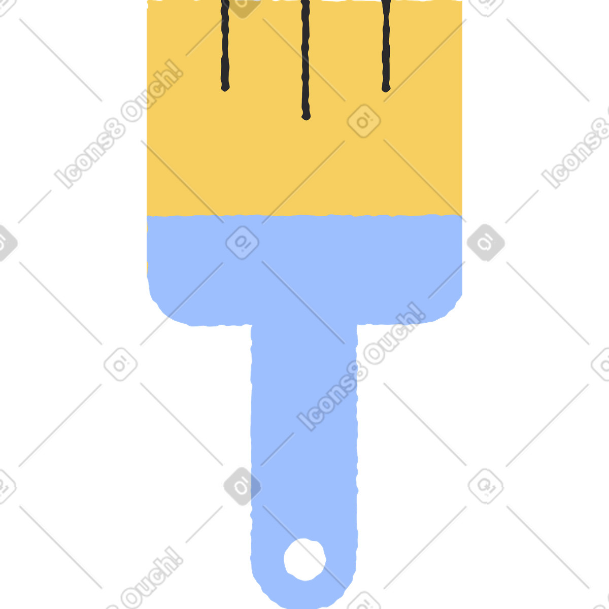 Pinsel-Illustration im Pablo-Stil als Download in PNG, SVG