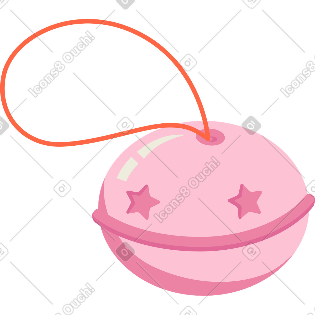 Ringing bell illustration in Social style download in PNG, SVG