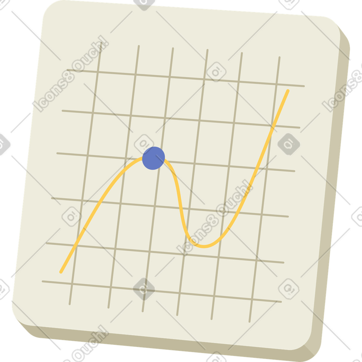 Illustration Graphique jaune dans le style Social à télécharger aux formats PNG, SVG