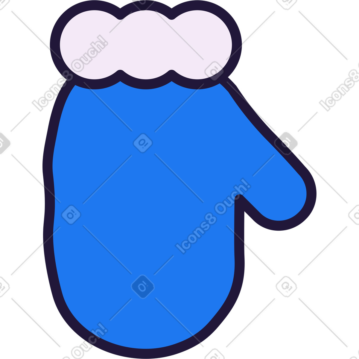 Illustration Mitten dans le style Conifer à télécharger aux formats PNG, SVG