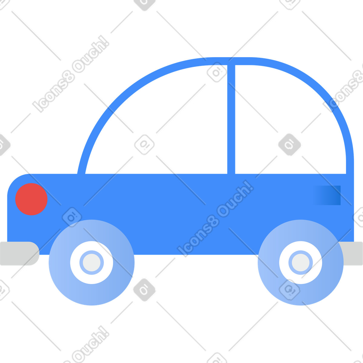 Clip スタイルの 車 のイラストをPNG、SVG形式でダウンロード