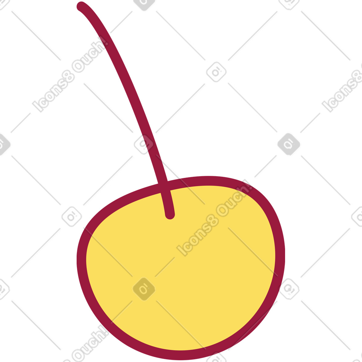 Cherry illustration in Storyline style download in PNG, SVG
