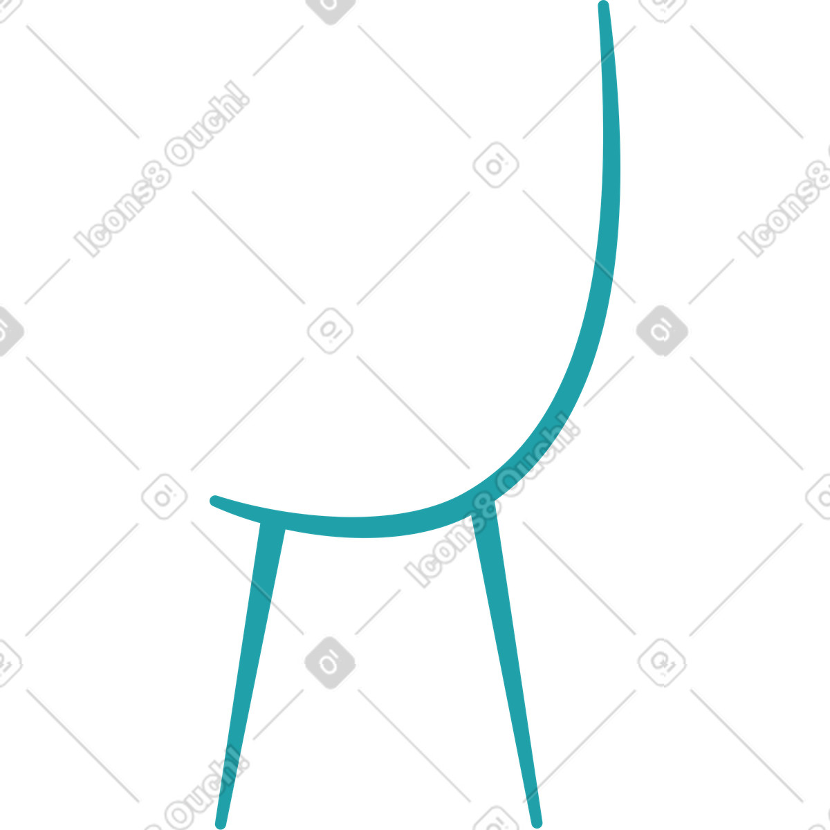 Sedia illustrazione in stile Sammy scarica in PNG, SVG