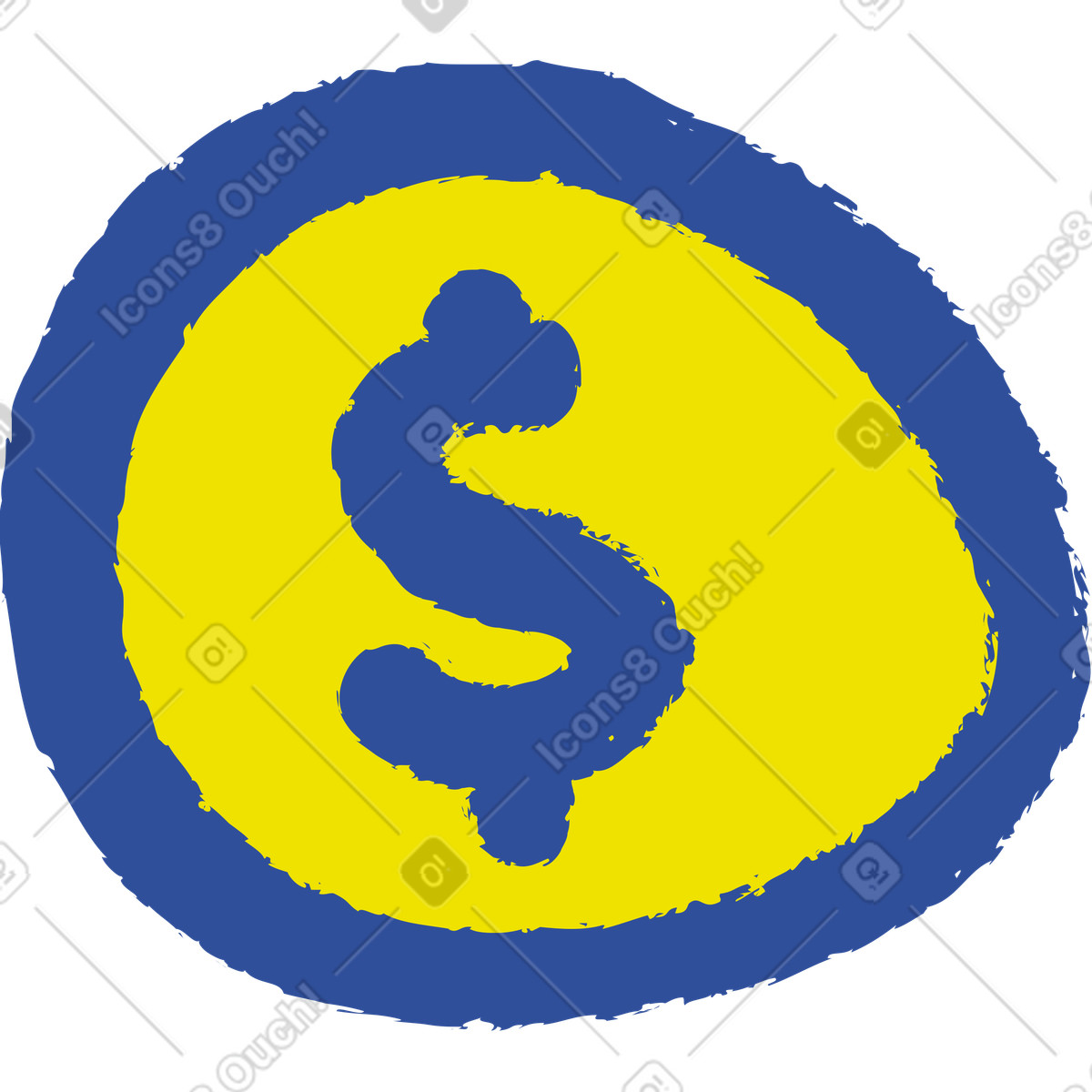 Dollaro illustrazione in stile Lime scarica in PNG, SVG