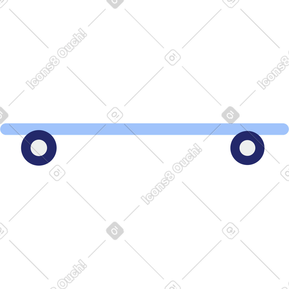 Clip スタイルの スケートボード のイラストをPNG、SVG形式でダウンロード