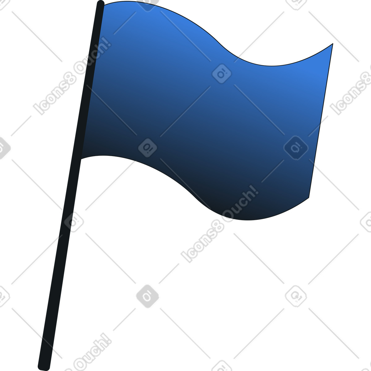 Flagge-Illustration im Midnight-Stil als Download in PNG, SVG
